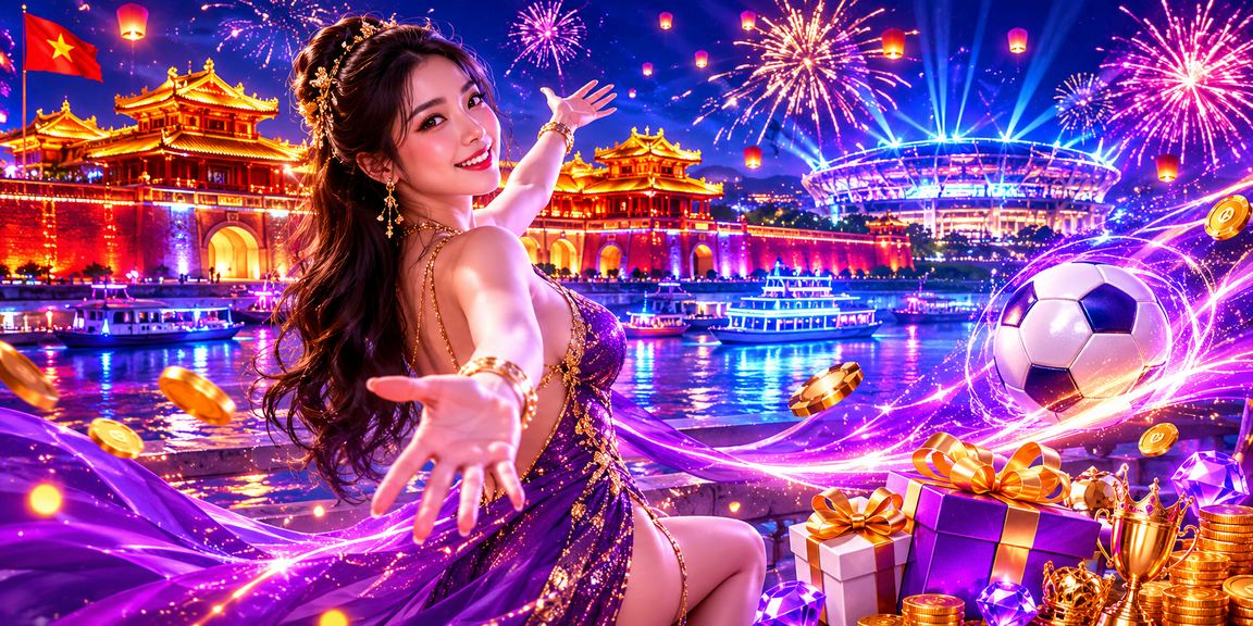 Người dùng Huế xem bảng tỷ lệ kèo trong không gian neon buổi tối