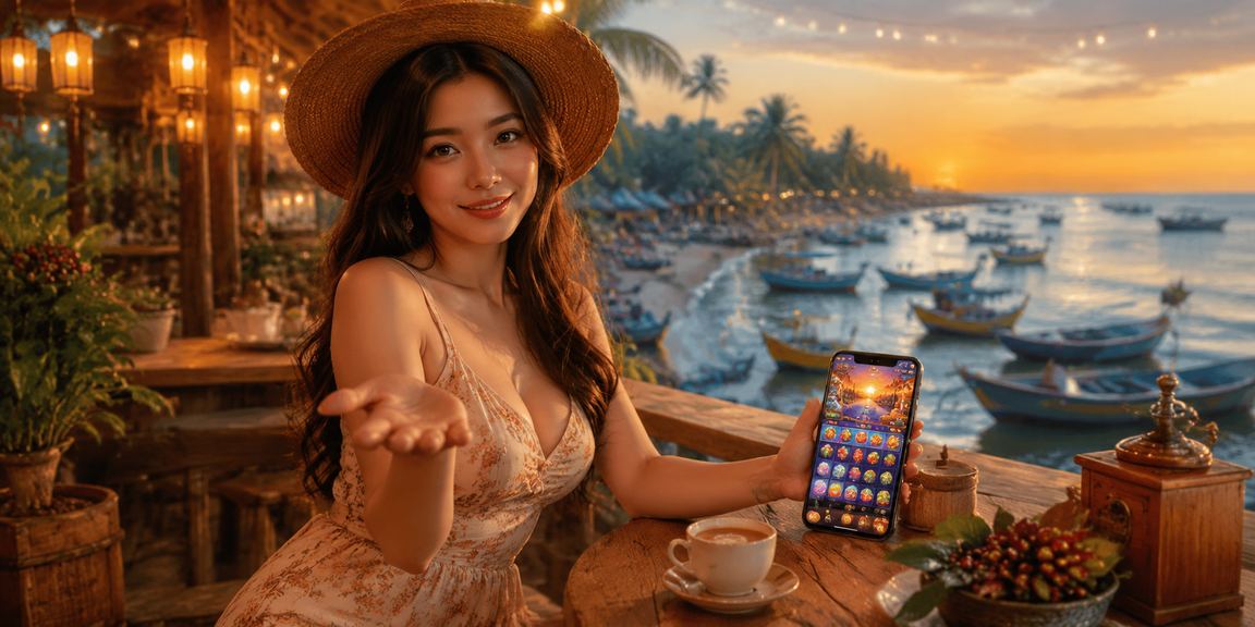 Người dùng Việt Nam mở giao diện giải trí 2player trên di động tại Mũi Né