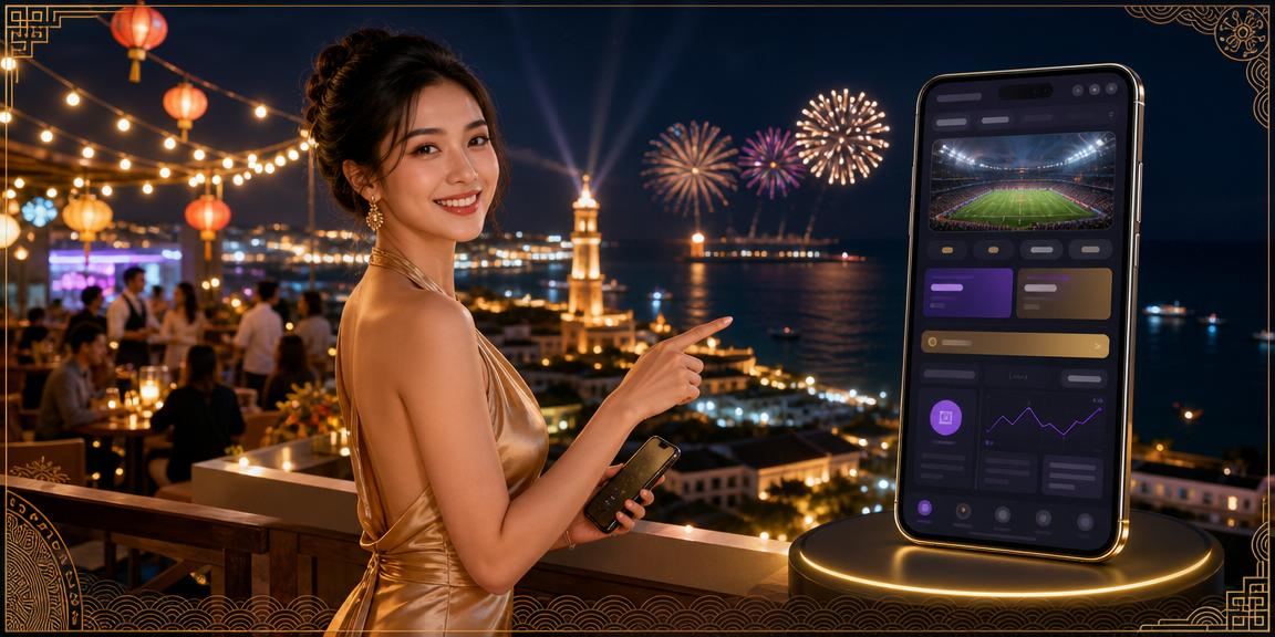 Người dùng tại Phú Quốc trải nghiệm casino mobile bên bãi biển